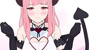 Eve VTuber изследва R18 ролева игра в азиатски японски аниме хентай стил