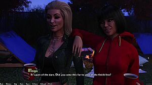 18살 브루넷 대학 파티 스트립 퐁 게임