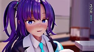 ฮายาเสะยูคะให้กางเกงในใหม่เป็นของขวัญใน 3D เฮ็นไตย์