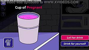 Šukání těhotné ženy v intenzivních anime hentai erotických scénách.