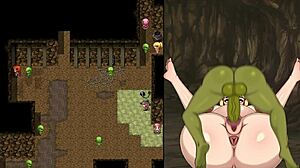 ¡Maldición de Kunosuba a la Caballero Derrotada Cerda con mamada, creampie y rimjob a la puta embarazada!