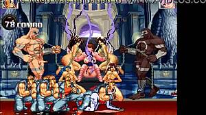 Sukuba Lilith doživlja divji gangbang v hentai mugen igri s creampie doggystyle akcijo