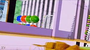 Pearl e Marina rebolando suas bundas grandes em animação 3D Splatoon 😏