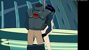 Pronto para um Trio com Ruiva Lésbica Loira Expondo em Animação Interativa de Grupo Parte 02?