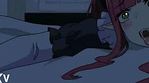 哇，马琳作为魅魔在穿搭达令色情动漫中... 不真实