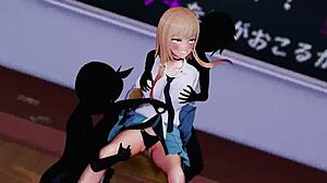 Užívám si sledování Kitagawa Marin na školním festivalu v této 3D animaci. Tanec a anime styl dělají zábavný rule 34 výkon.