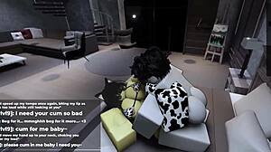 Γεια, αυτή η καυτή Roblox catgirl με το τεράστιο κωλο έπαθε μαλακία μετά teasing, rule 34