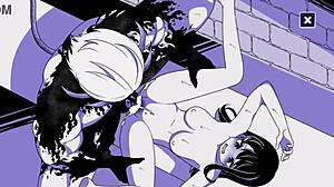 Onun sıkı amını büyük sikimle o kadar sert sikiyorum ki...