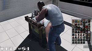 BBW stiefmoeder komt klaar op monster lul