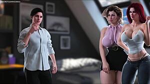 Perverzna mačeha pokaže spretnosti sesanja kurca s creampiejem v ustih 3d porn igra