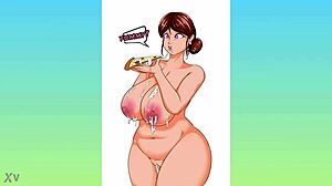 Kartun MILF Mendominasi Bocah Pengantar Pizza dengan Kekuatan Mentah