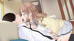 Un après-midi chill avec ma sempai en uniforme