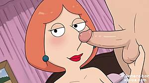 Louis Griffin från Family Guy i vild familje-porr hentai R34-samling med nakna AI-teckningar