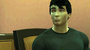 와! 심즈 문 열리고 야생 애니 액션 터져!