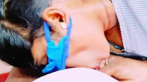 인도 여고생 18+ 첫 섹스로 뚱뚱한 귀염둥이와 더러운 텔루구 말