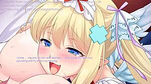 メイドに変身してクールなキューピッドにからかわれるシーン