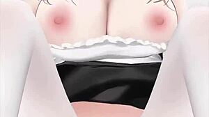 내 메이드가 크림파이 코스튬에서 스쿼팅 해? 이 3D 헨타이 확인해.