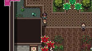 Kæmper mod en kæmpe blomst i zombies retreat spillet del seks