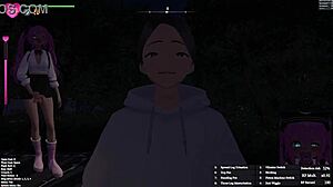 хентай 3D девчонка раскрывает секреты обнажения в фута анимации