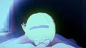 Pieni 18+ noita akatemia - kuinka herkullisesti hän imee Lotten huoran