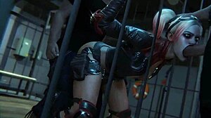 Harley Quinn 渴望3D rule 34肛交后入激烈做爱乐趣