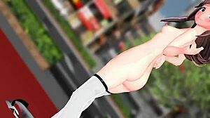 Jeg stripper for kizuna ai i denne luvoratorrrrry hentai dance, oh wow!