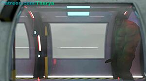 Iron Man a Hulk cítí intenzivní potěšení s černými ptáky villainů v anime rule 34