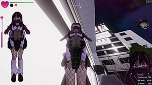 Bu 3D hentai oyun Jirai kızı halk meydanında rastgele seks yaparken gösteriyor! 🔥