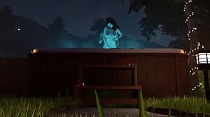 Игра на домашно парти води до чукане в горещата вана в басейна