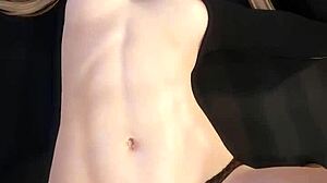 小巧Marie Rose在3D色情中的详细操场景