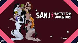 산지, 나미한테 그 토끼 장난감으로 뭐 하는 거야?