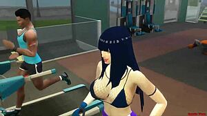 Hinata Hyuga bedriegt met Naruto in huisvrouw neuken