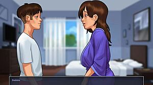 Spiller Summertime Saga, Giver Debbie Creampie i Soveværelse