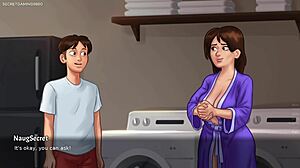 Debbie Belle-Mère Reçoit un Massage Cochon du Locataire Pervers dans Summertime Saga 3D Hentai