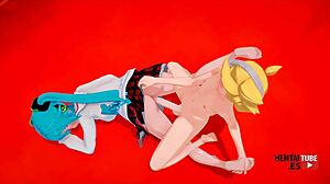 Ο Len γαμάει έντονα την Miku σε αυτή την ακάλυπτη Vocaloid hentai animation.