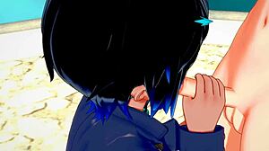 고양이소년이 여우소년에게 시시 핸드잡과 블로잡, 크로스드레싱 야오이 크림파이 액션?