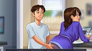 Summertime Saga Debbie Mutfakta Sıcak Seks Yapıyor