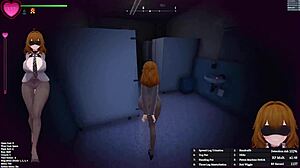 Hentai-spill 3D: Hemmeligheter om eksponering for japansk kontordame del 1!