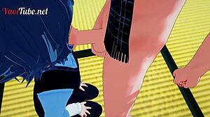 Shirou Blowjob Og Bareback Med Sieg På Tatami, Cum I Mund Og Røv