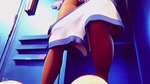 Lola Bunny在打破规则动画中独自自慰