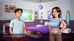 เจนนี่โชว์หน้าอกใหญ่ในเกมซัมเมอร์ไทม์ซาก้า