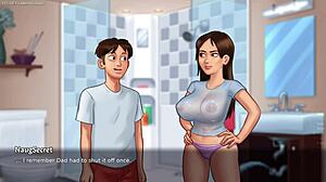 Napalony facet kocha duże soczyste mokre cycki swojej przyrodniej siostry