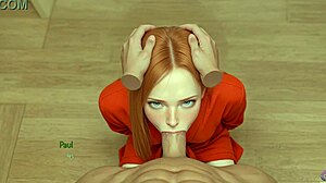 गर्म वाइफ वेट ब्लोजॉब देती है