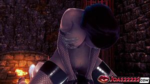 Velké prsa a vysoké podpatky akce pro sexy Elise - cunnilingus face-sitting až k explozivnímu orgasmu v 3D hentai