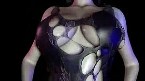 Όμορφη Κούκλα Καβαλάει Μεγάλο Πούτσα - 3D Κινούμενα με Τεράστιο Τέρας Καυλί Καουγκαρλ Ράιντινγκ 😍