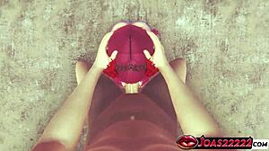 Fetish lidah eksplisit close up - Princess Trix rambut merah jilat dan dapat cumshot muka POV dalam animasi hentai 3D