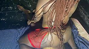 Ebony Csajok Nedves Puncija Mélyen Feltárva Hálószobában