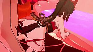 Sparkle от Honkai Star Rail се чука в тази 3D хентай анимация?