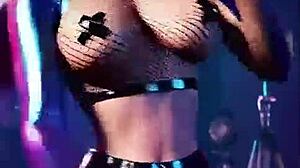 Evelynn dominuje Rihanne - KDA 3D tanec League of Legends AI generované uncensored hentai