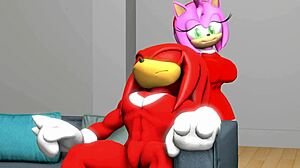 spolubývajúci sa bavia s orálnym sexom a creampie v sonic sfm